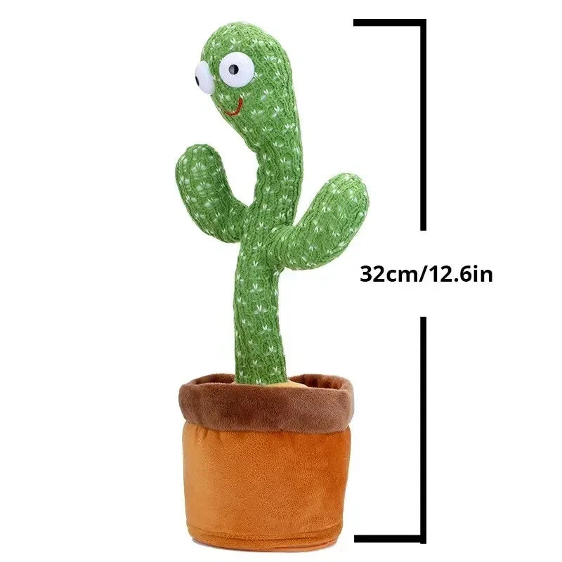 Dancing Cactus Toys Talking Interactive Dancing Sing Toy Mimicking Recording Repeating What You Say with 120Song Baby Adult Gift